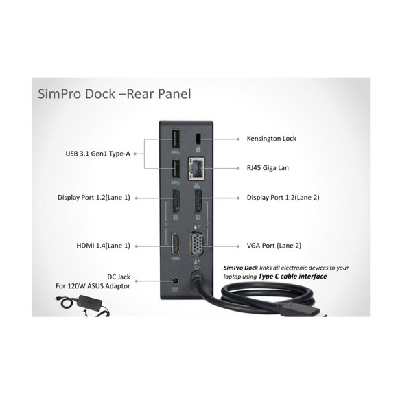 ASUS SimPro Docking Station - Picture 2 of 2